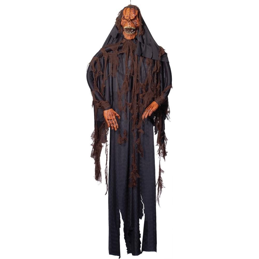 6' Hanging Pumpkin Halloween Prop