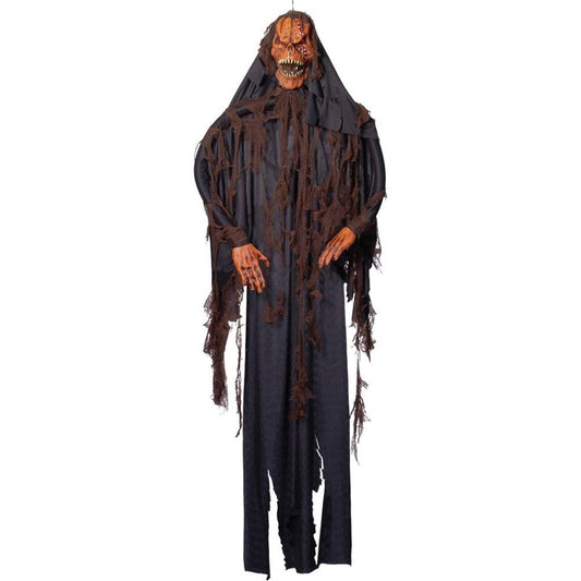 6' Hanging Pumpkin Halloween Prop