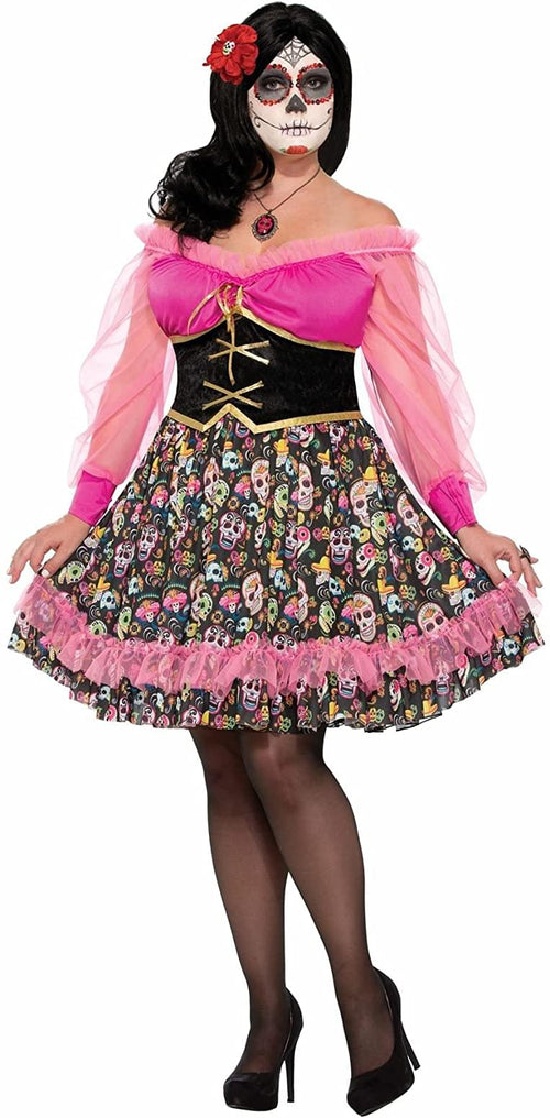 Day Of Dead Senorita Costume Plus Size