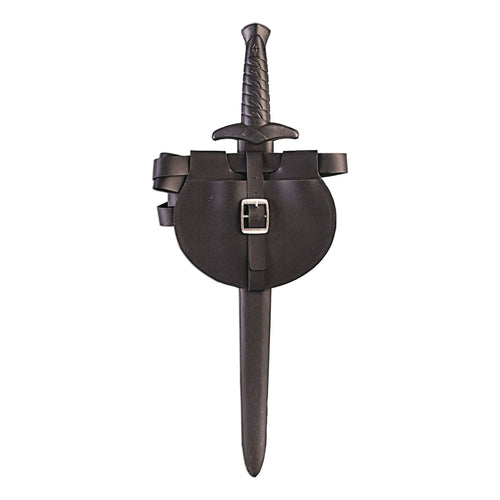Dark Royalty Medieval King Sword w/ Belt & Pouch Plastic Costume Weapon Set