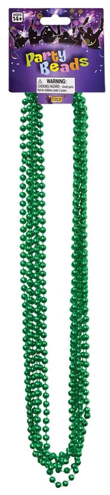 Beaded 33 Necklace Adult Costume Jewelry, Green