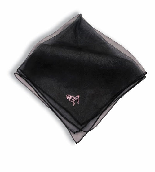 50's Poodle Black Adult Costume Scarf