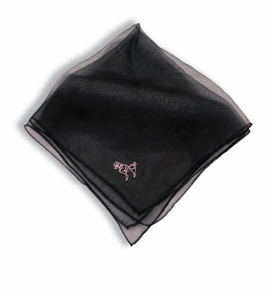 50's Poodle Black Adult Costume Scarf