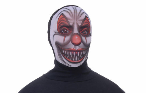Disappearing Man Hooded Mask Adult: Scary Clown