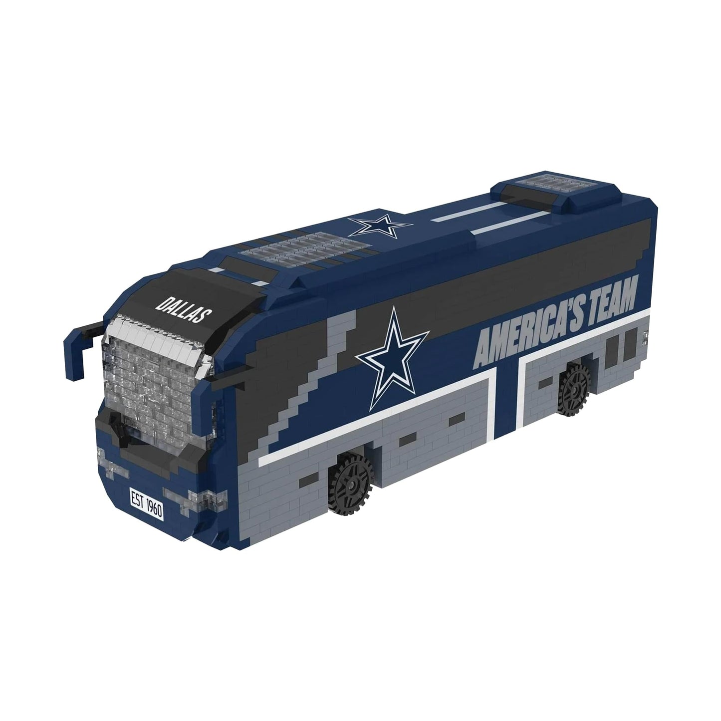 Dallas Cowboys NFL BRXLZ Team Bus 1236-Piece Building Block Set