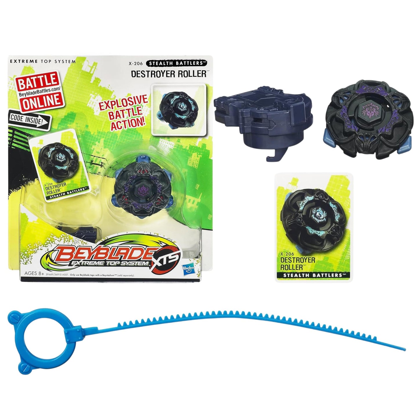 Beyblade Metal Fusion Stealth Battlers Wave 3 X-206 Destroyer Roller