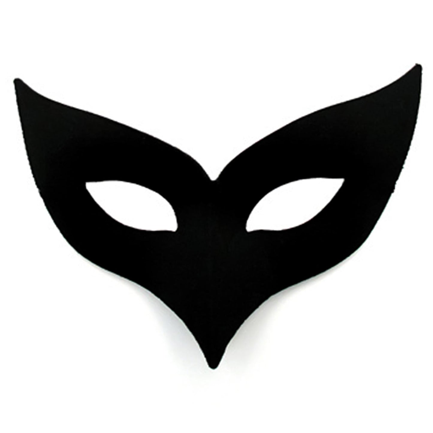 Black Pointed Mystique Mask (Half)
