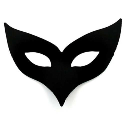 Black Pointed Mystique Mask (Half)