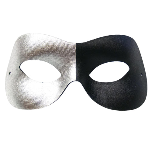 Black & Silver Fashion Mask (Half)