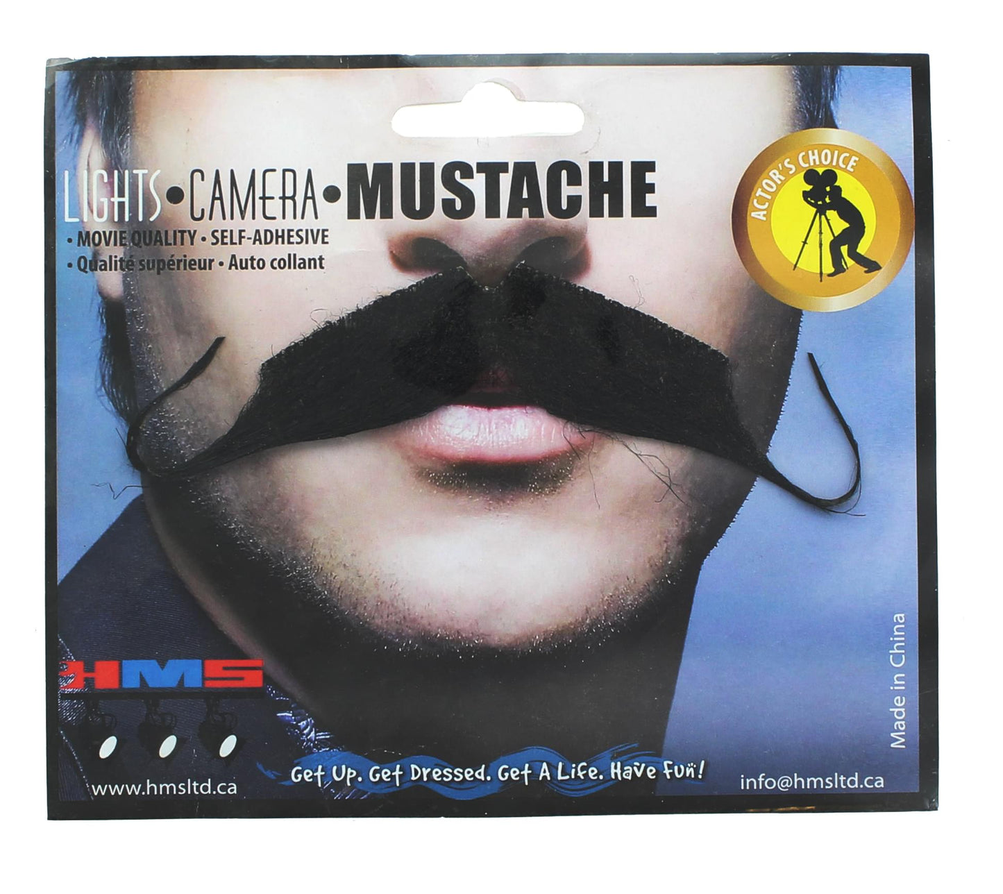 Aristocrat Black Synthetic Hair Adult Costume Moustache