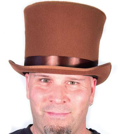 Bell Topper Costume Hat Adult: Brown