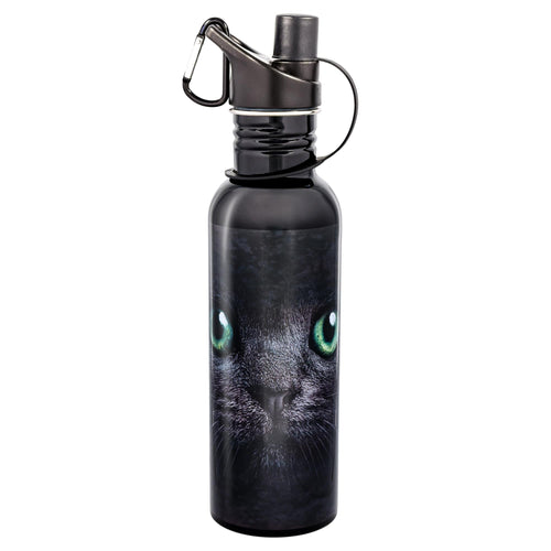 Black Cat Water Bottle