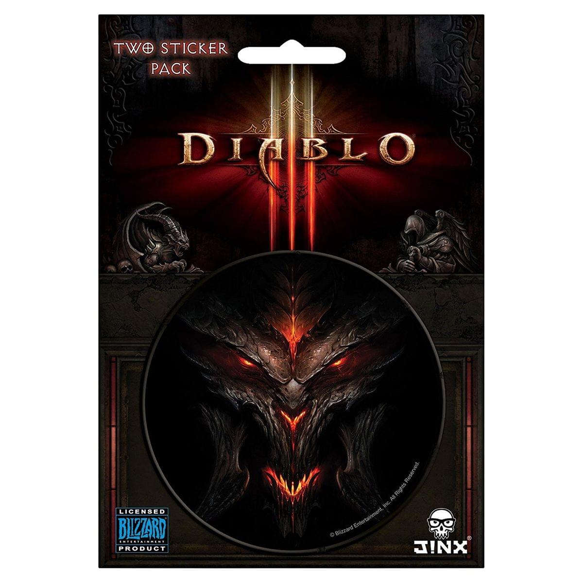 Diablo III 3 Round Sticker 2-Pack: Diablo, Lord of Terror