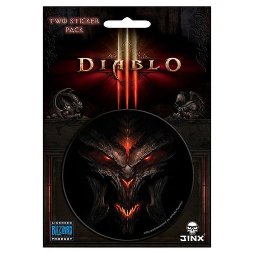 Diablo III 3 Round Sticker 2-Pack: Diablo, Lord of Terror