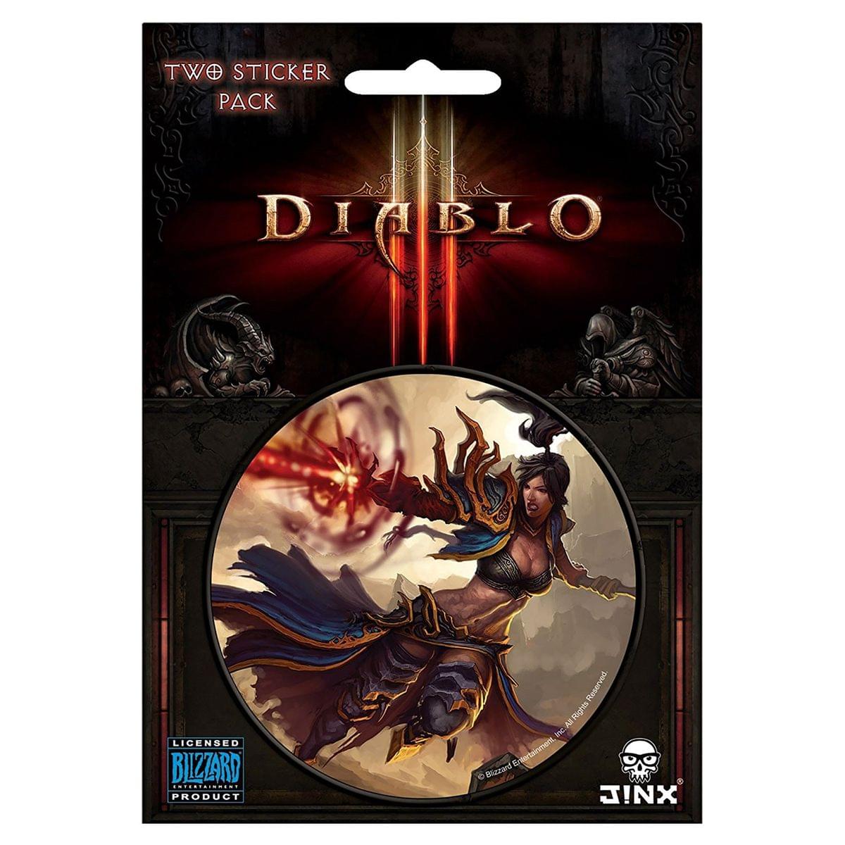 Diablo III 3 Round Sticker 2-Pack: Wizard Class