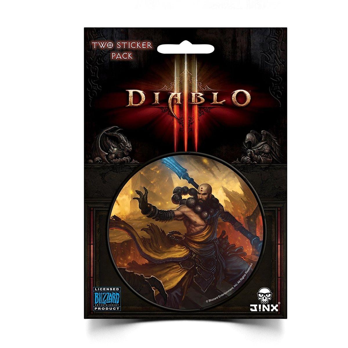 Diablo III 3 Round Sticker 2-Pack: Monk Class