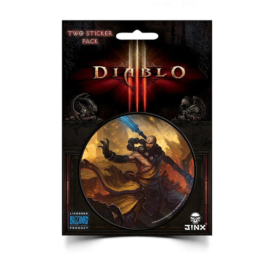 Diablo III 3 Round Sticker 2-Pack: Monk Class