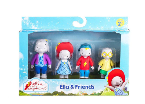 Ella the Elephant Action Figure 4-Pack Ella and Friends