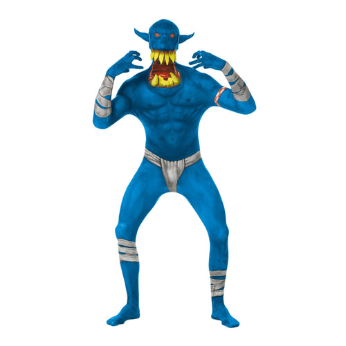 Blue Orc Jaw Dropper Adult Costume Morphsuit