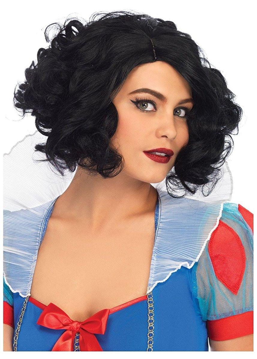 Curly Bob Women's Costume Wig, Black