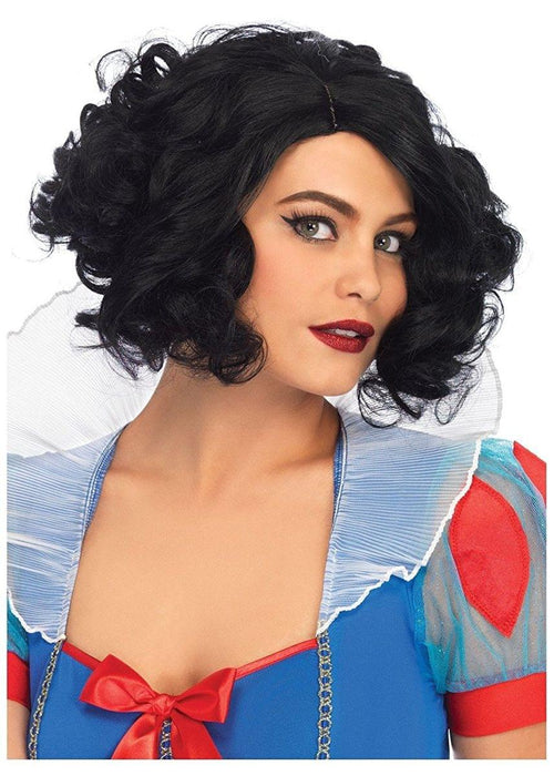 Curly Bob Women's Costume Wig, Black
