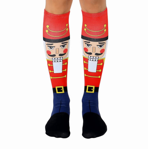 Christmas Nutcrackers Knee High Socks