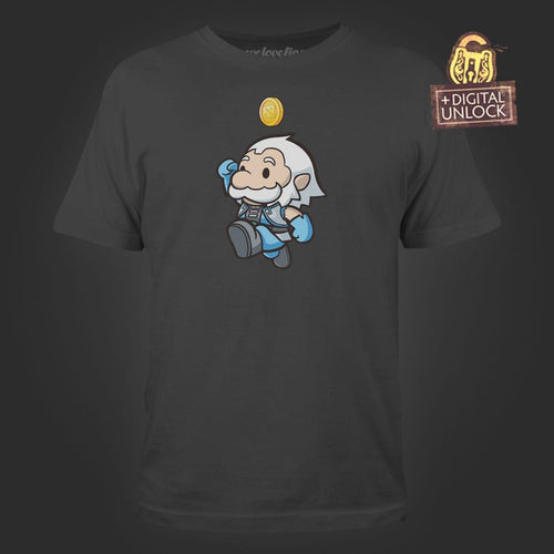DOTA 2 Heavenly Jump Men's Charcoal Tee with Digital Unlock Code