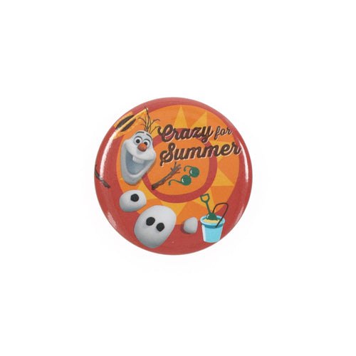 Disney's Frozen 1.5 Button: Olaf Crazy For Summer