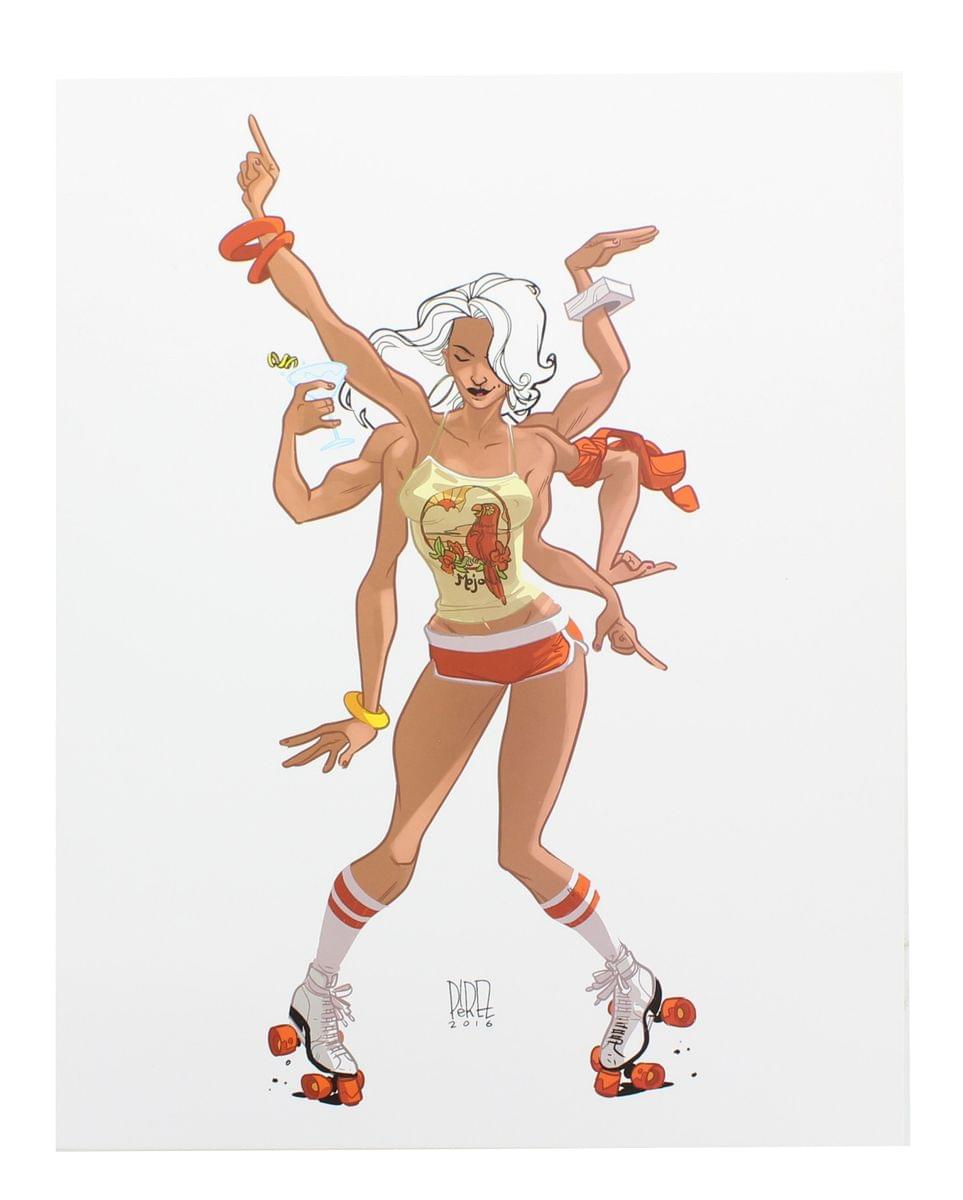 Disco Spiral 8x10 Art Print by Ramon Perez (Nerd Block NYCC16 Exclusive)