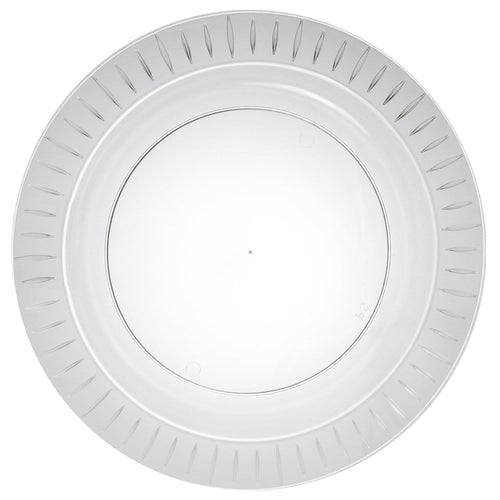 10.25 Plastic Elegance Plates Clear 14 Count