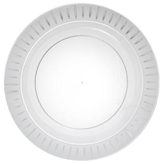 10.25 Plastic Elegance Plates Clear 14 Count