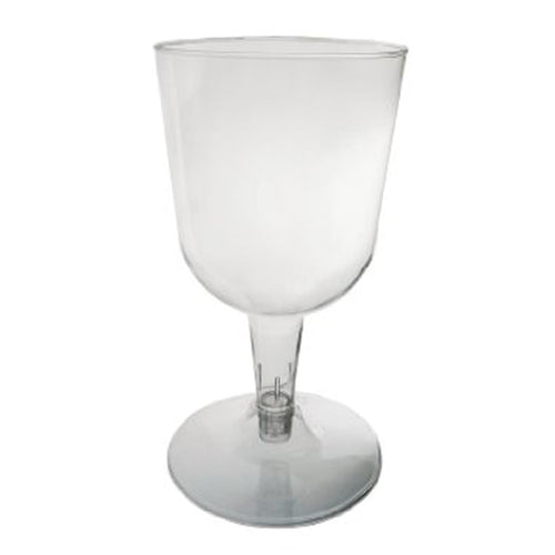 Clear Plastic Wine Glasses 2 Piece 5.5 oz 40 Count
