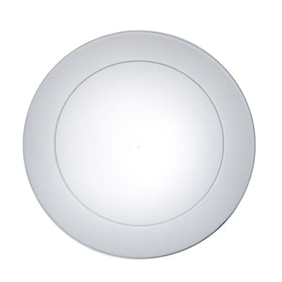 6 Plastic Party Plate Clear Plastic 40 Count