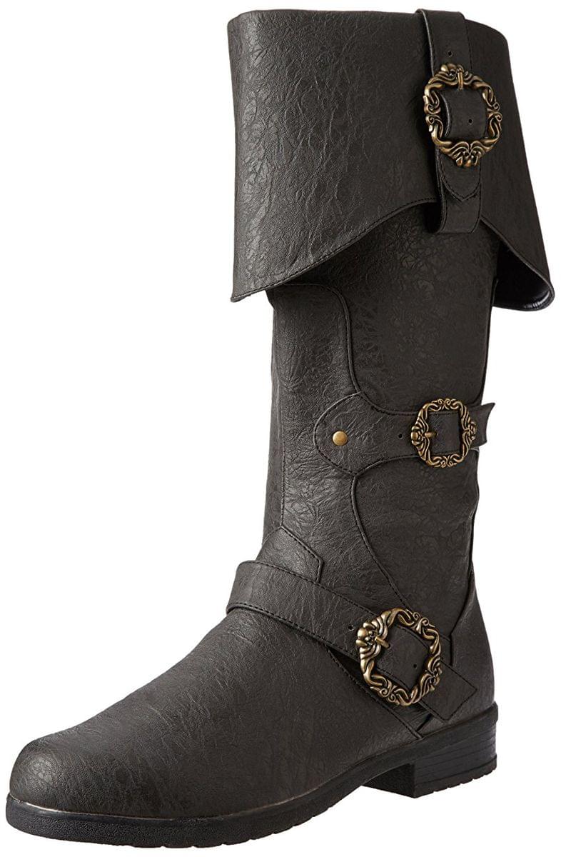 Carribean Men's Costume Boots, Black