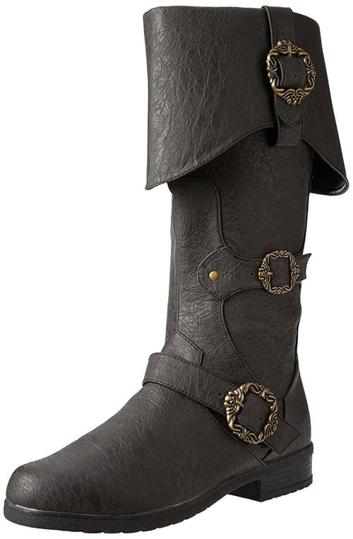 Carribean Men's Costume Boots, Black