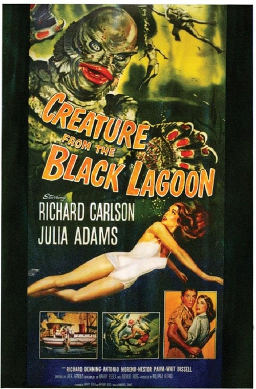 Creature Black Lagoon Poster Cling Halloween Decoration