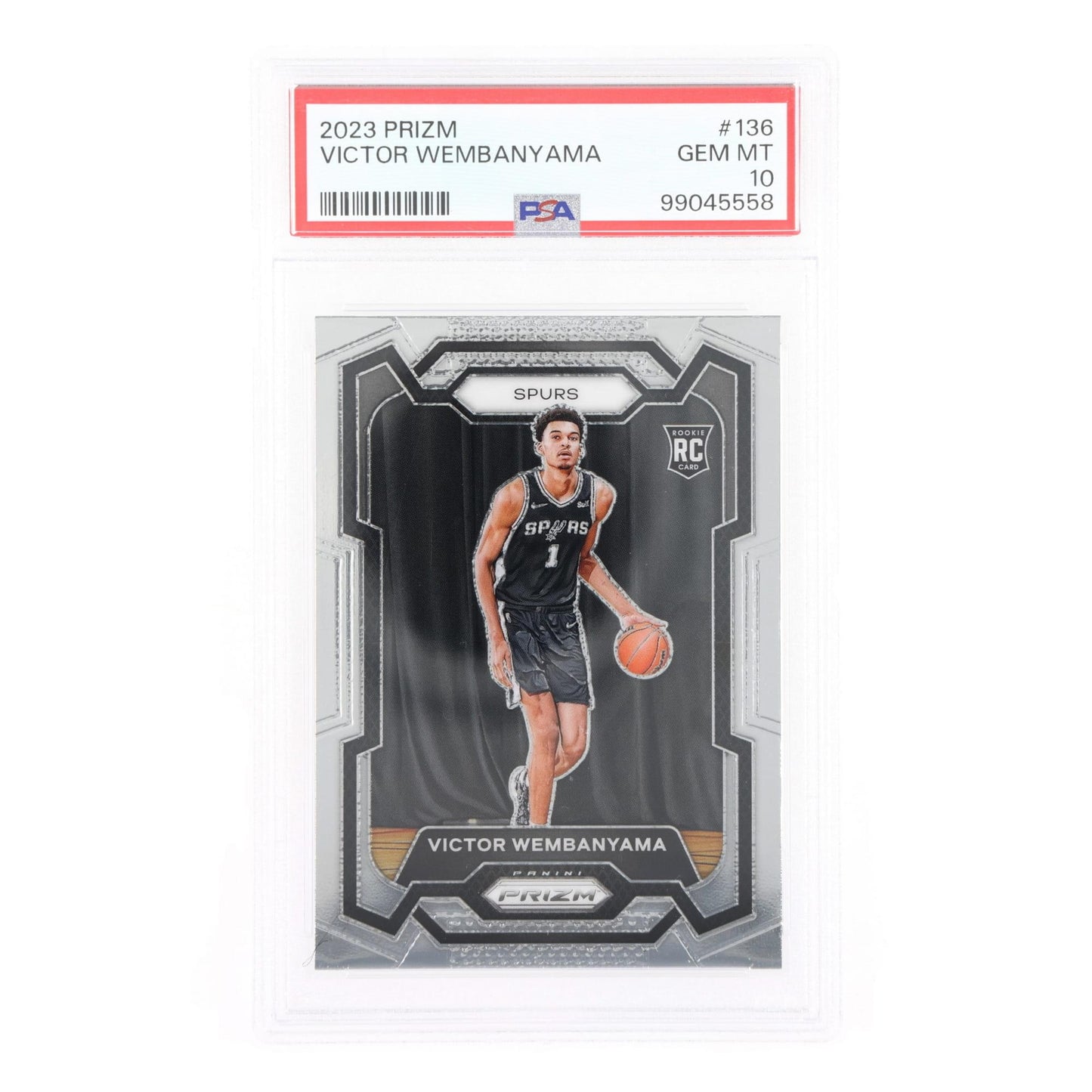 2023 Panini Prizm NBA Victor Wembanyama #136 Rookie Card PSA 10