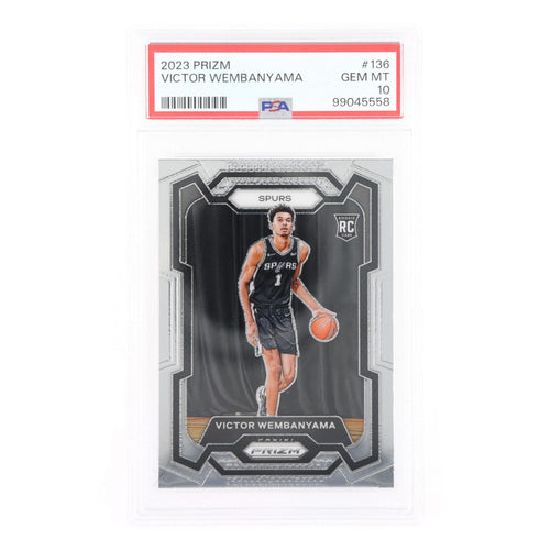 2023 Panini Prizm NBA Victor Wembanyama #136 Rookie Card PSA 10