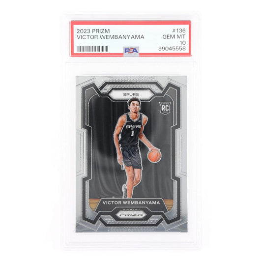 2023 Panini Prizm NBA Victor Wembanyama #136 Rookie Card PSA 10
