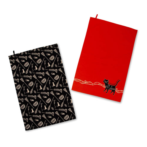 Disney Hocus Pocus Black Kitchen Hand Towels | Set of 2