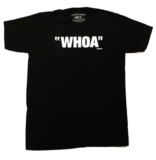 Blossom Whoa Men's Black Cotton T-Shirt