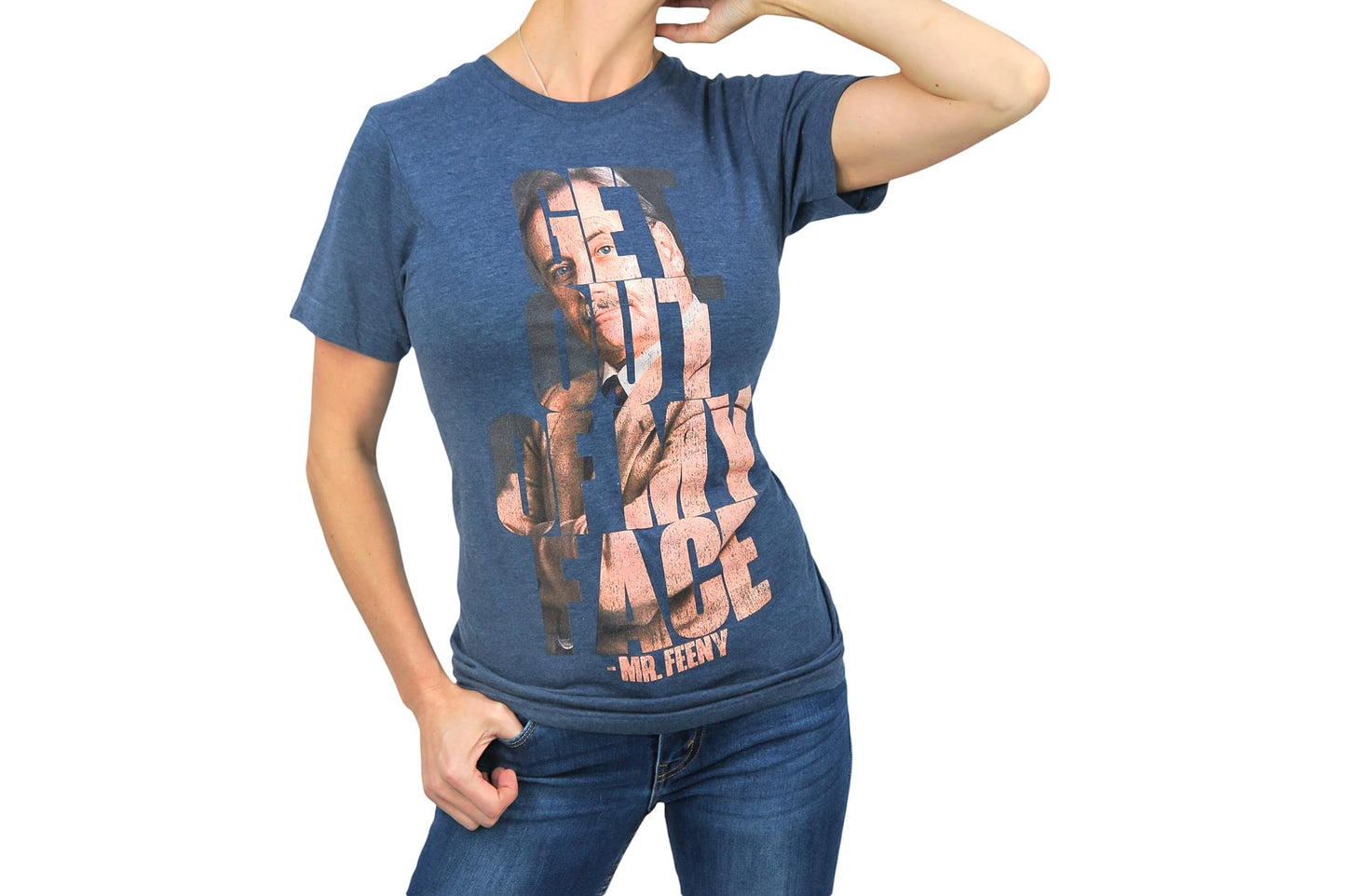 Boy Meets World Get Out Of My Face Adult T-Shirt - Blue