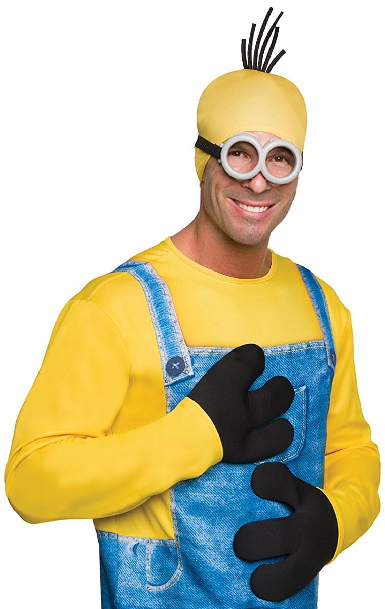 Despicable Me Minion Costume Minion Gloves Adult One Size