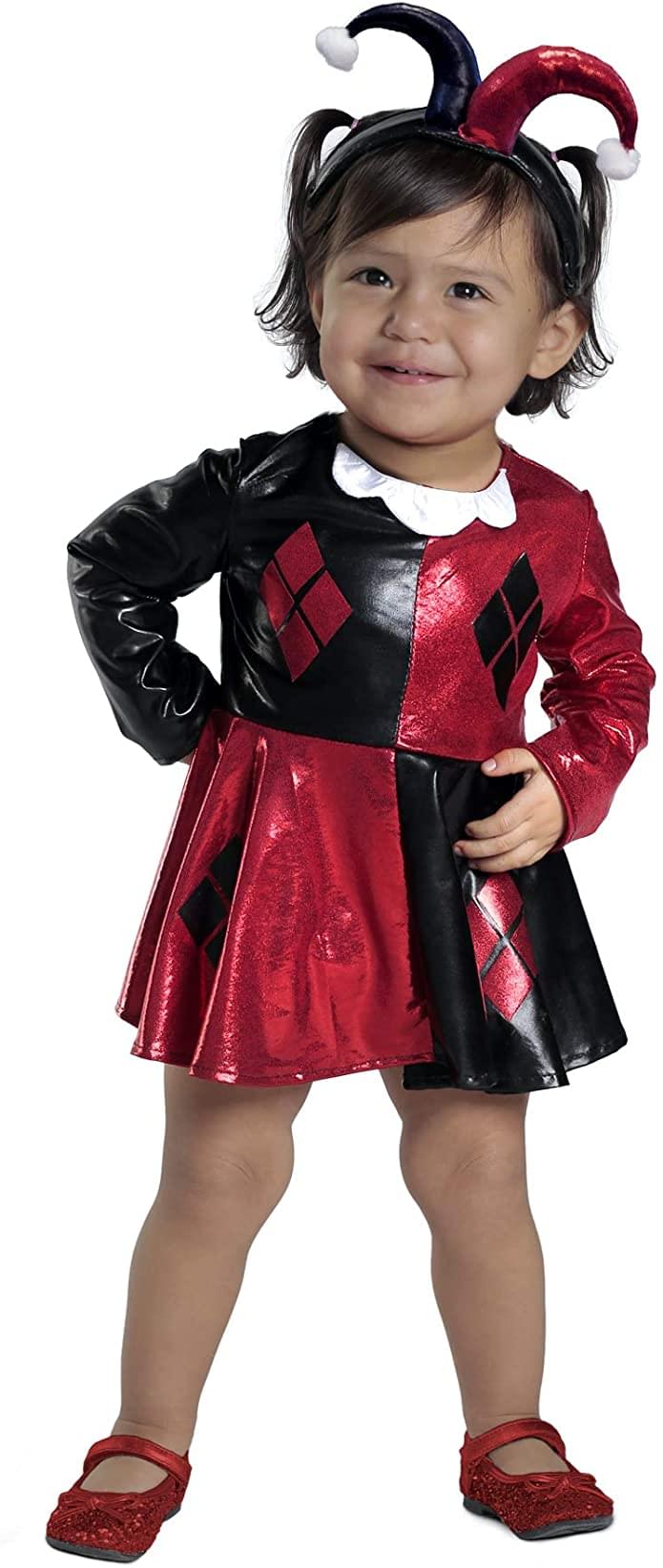 DC Harley Quinn Diaper Cover and Dress Toddler Costume Set