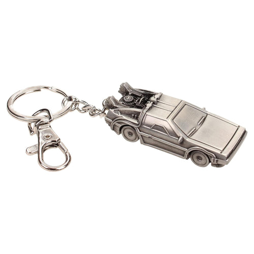 Back To The Future Delorean Time Machine Metal Keychain