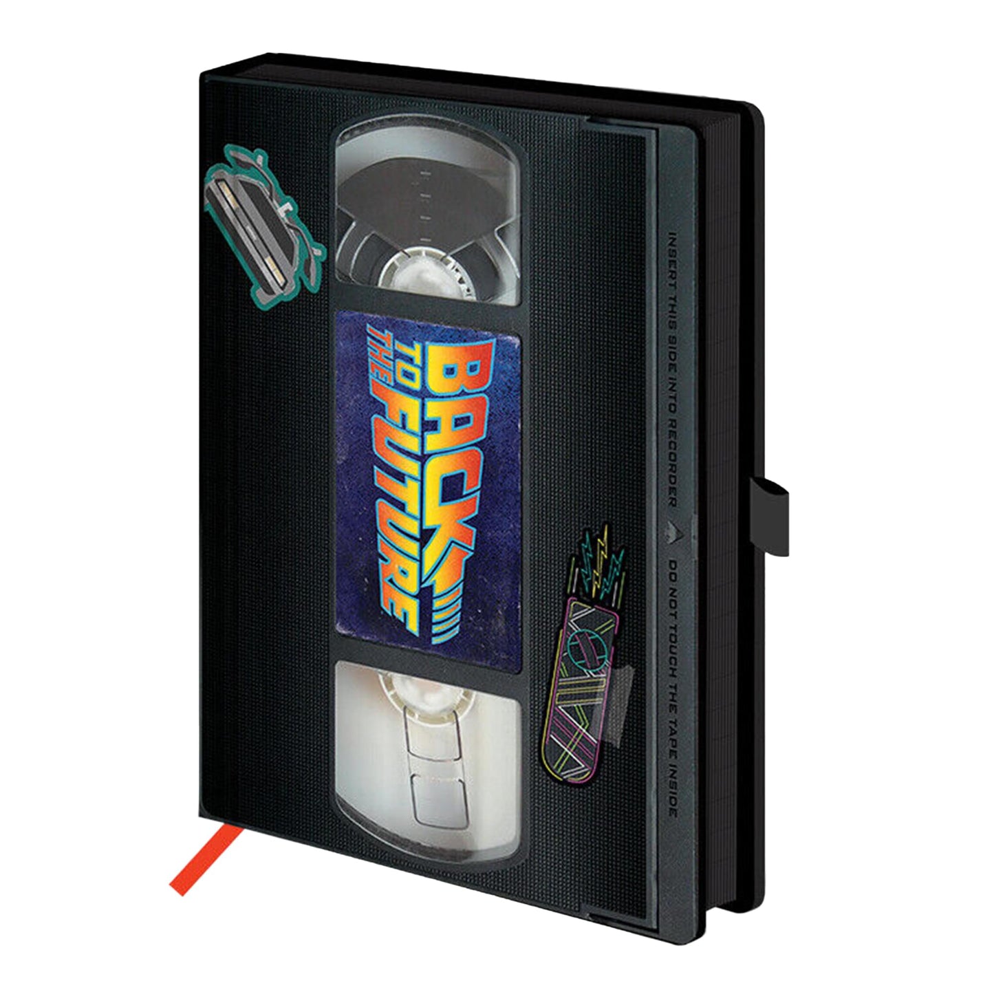 Back To The Future Logo VHS-Style Hardcover Notebook | 5 x 8 Inches
