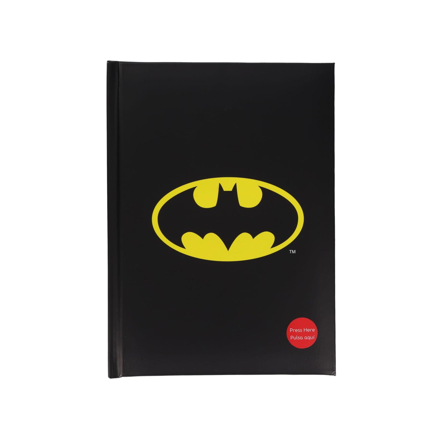 DC Comics Batman Logo Light-Up Hardcover Notebook | 5.5 x 8 Inches