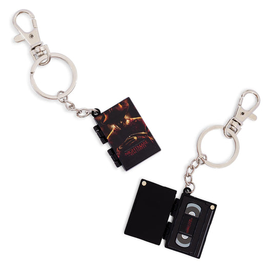 A Nightmare On Elm Street Movie Poster VHS Tape Keychain