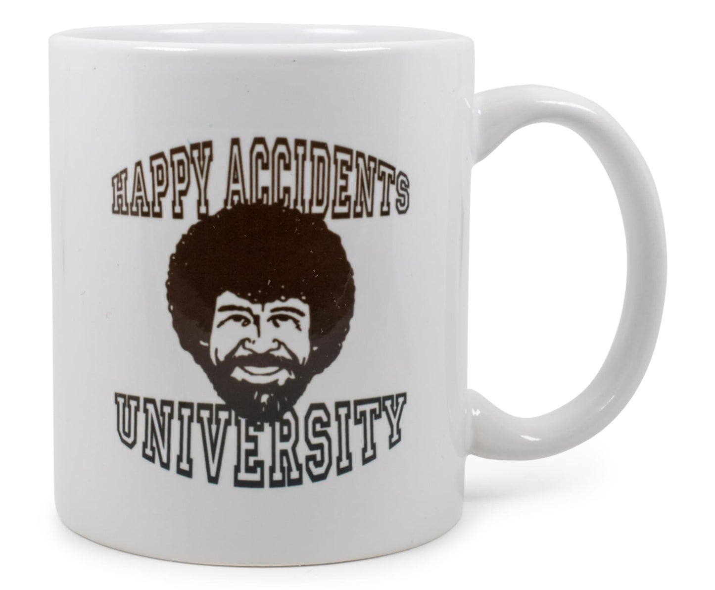 Bob Ross Happy Accidents University Ceramic Mug | Holds 11 Ounces