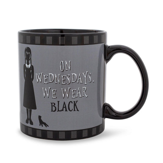 Addams Family Wednesday On Wednesdays, We Wear Black 20-Ounce Ceramic Mug
